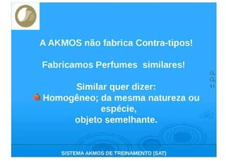 TREINAMENTO DE PERFUMES  AKMOS