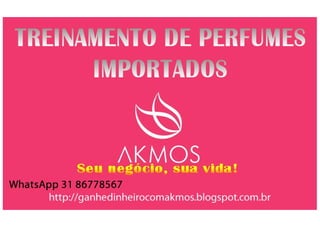 TREINAMENTO DE PERFUMES  AKMOS