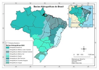 Mapa Bacias Hidrográficas do Brasil