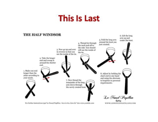 Tie Presentation.pdf How To Tie A Tie | PDF