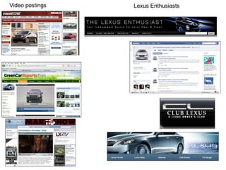 Video postings Lexus Enthusiasts