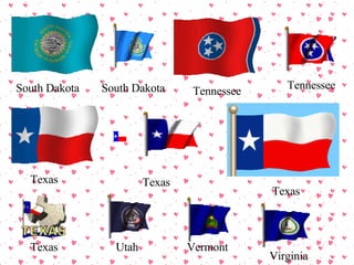 South Dakota South Dakota Tennessee Tennessee Texas Texas Texas Texas Utah Vermont Virginia 
