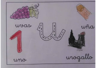 pizarra mágica letra u 