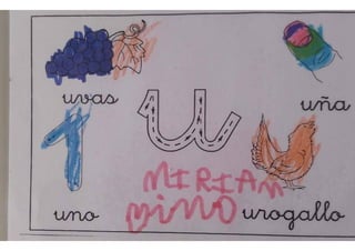 pizarra mágica letra u 