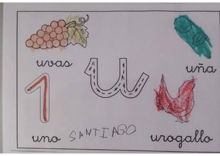 pizarra mágica letra u 