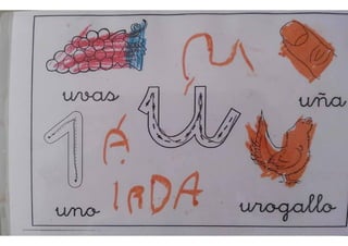 pizarra mágica letra u 