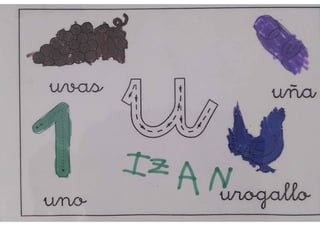 pizarra mágica letra u 