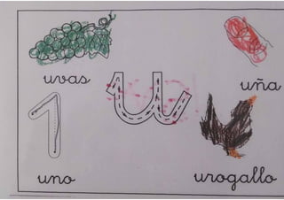 pizarra mágica letra u 