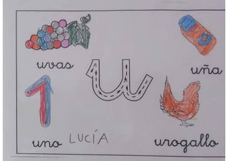 pizarra mágica letra u 