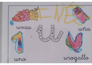 pizarra mágica letra u 