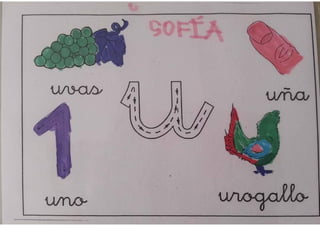 pizarra mágica letra u 