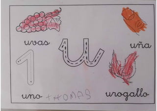 pizarra mágica letra u 