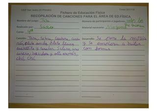 Canciones en 4º de Primaria