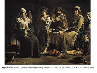 Figure 25-27 LOUIS LE NAIN, Family of Country People, ca. 1640. Oil on canvas, 3’ 8” x 5’ 2”. Louvre, Paris.
 