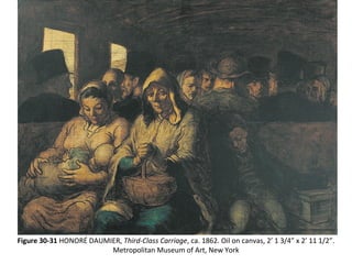 Figure 30-31 HONORÉ DAUMIER, Third-Class Carriage, ca. 1862. Oil on canvas, 2’ 1 3/4” x 2’ 11 1/2”.
Metropolitan Museum of Art, New York
 