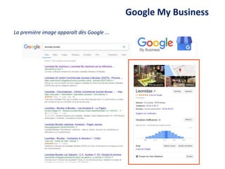 Google My Business
La première image apparaît dès Google ...
 