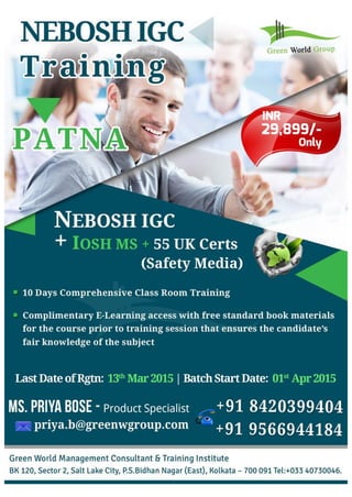 NEBOSH course in Patna PDF Free Download NEBOSH course in Patna PDF Free Download