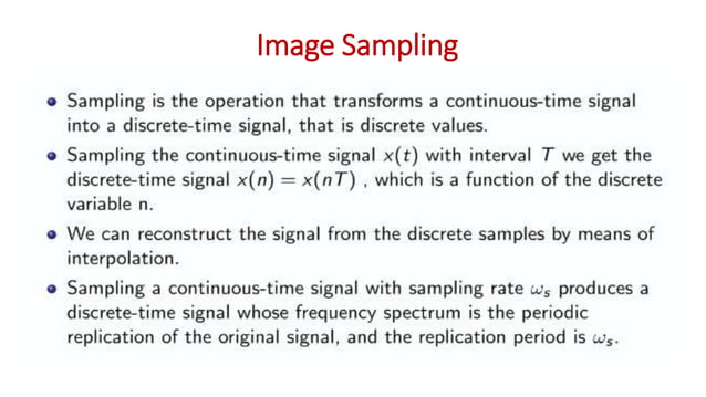 Image Sampling and Quantization.pptx | Digital Audio | Computer ... image.
