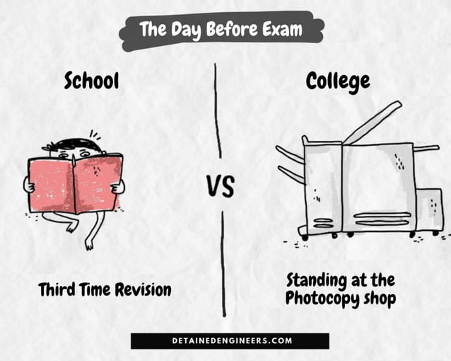 Difference between school life vs college life