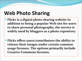 Web Photo Sharing ,[object Object],[object Object]