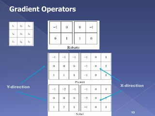 Gradient Operators




Y-direction           X-direction




                           13
 