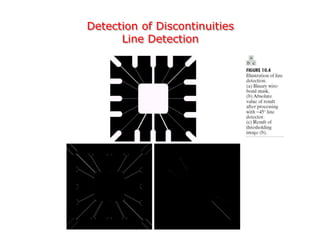 Detection of Discontinuities
Line Detection
 