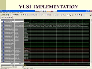 VLSI IMPLEMENTATION
 