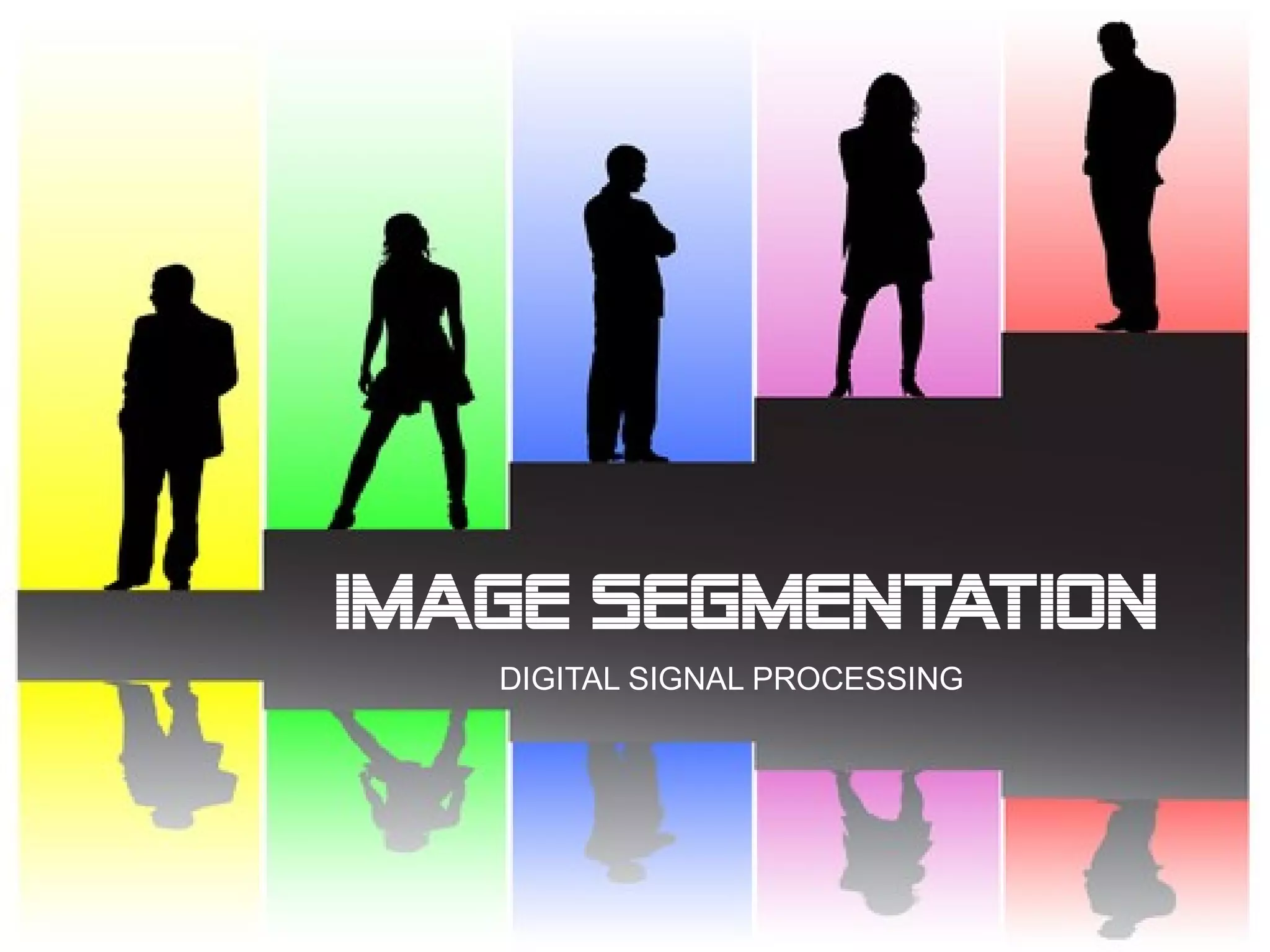 IMAGE SEGMENTATION
   DIGITAL SIGNAL PROCESSING
 