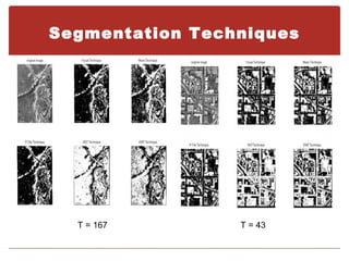Segmentation Techniques




  T = 167        T = 43
 