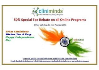 50% Special Fee Rebate on All Online Programs