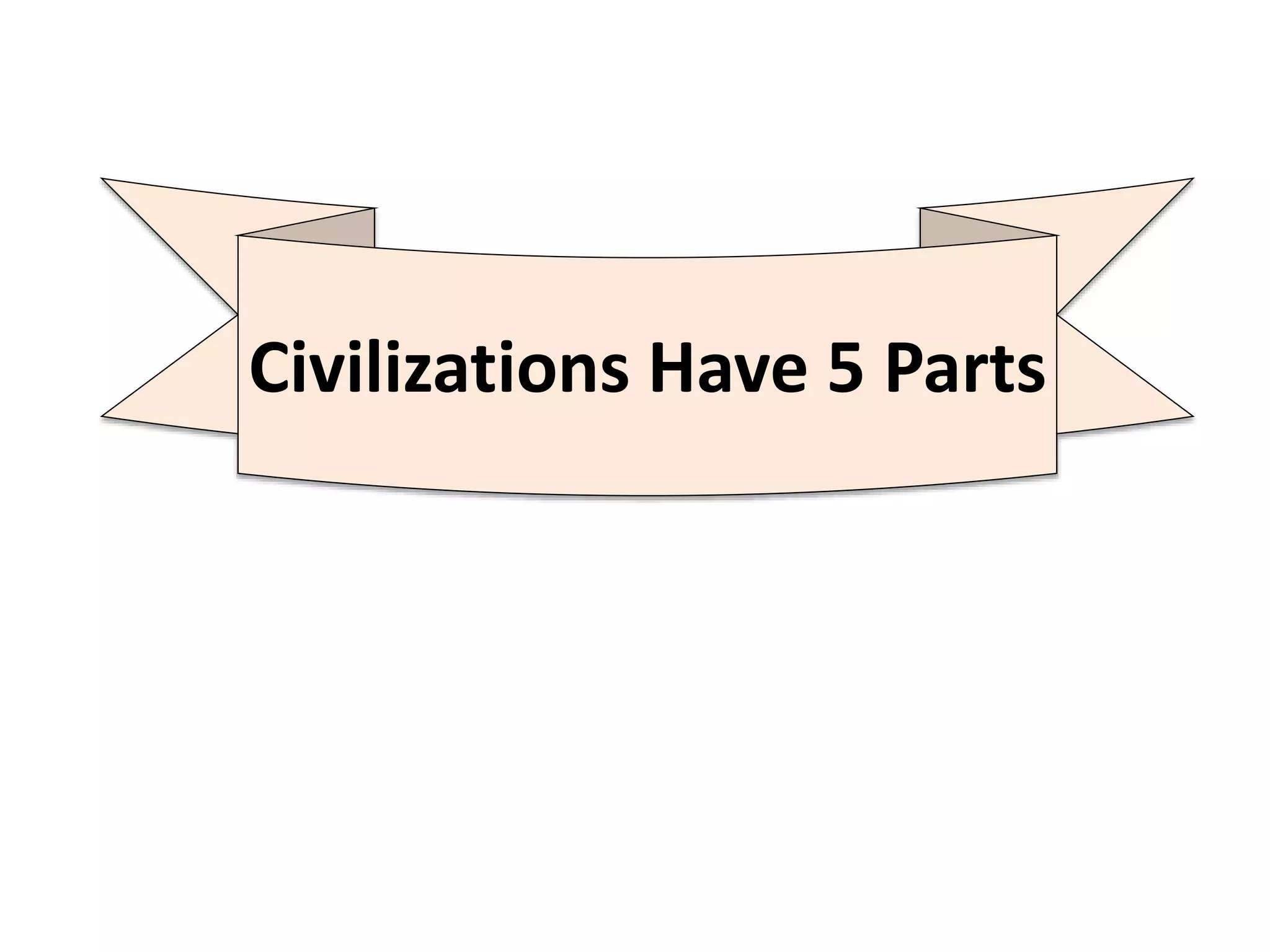 Civilizations Have 5 Parts
 