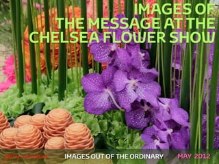IMAGES OF
             THE MESSAGE AT THE
          CHELSEA FLOWER SHOW




 



    gary marlowe   IMAGES OUT OF THE ORDINARY   MAY 2012
 
