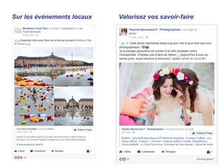 Sur les événements locaux Valorisez vos savoir-faire
 