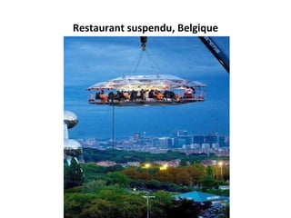 Restaurant suspendu, Belgique
 