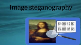 Image steganography
 