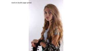 Used on double page spread.
 