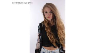 Used on double page spread.
 