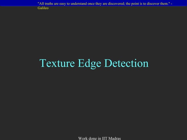 Image Texture Analysis | PPT | Artificial Intelligence | Technology ...
