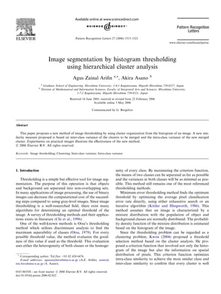 Imagethresholding | PDF