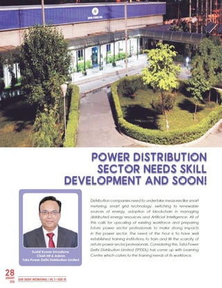 Power Distribution Sector Needs Skill Development And Soon