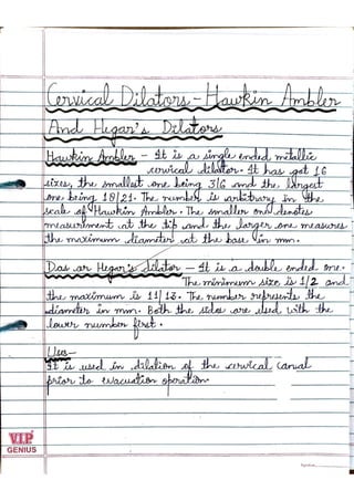 OBG INSTRUMENT FILE FOR BSC NURSING 6,7 SEMESTER | PDF
