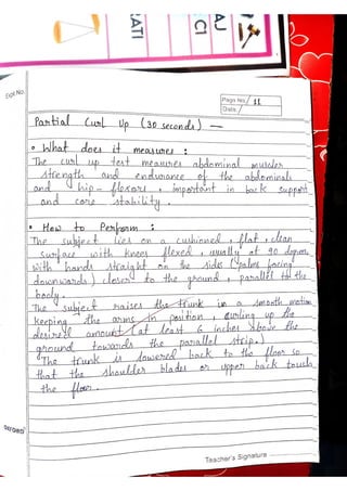 Physical education practical file all three | PDF