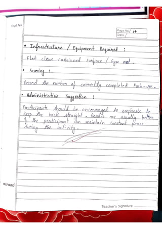Physical education practical file all three | PDF