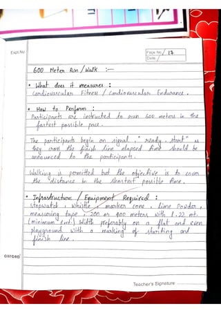 Physical education practical file all three | PDF