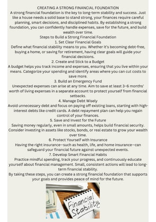 Ultimate guide to achieve financial stability