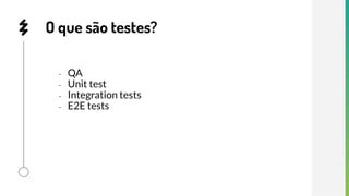 Testes em integração contínua