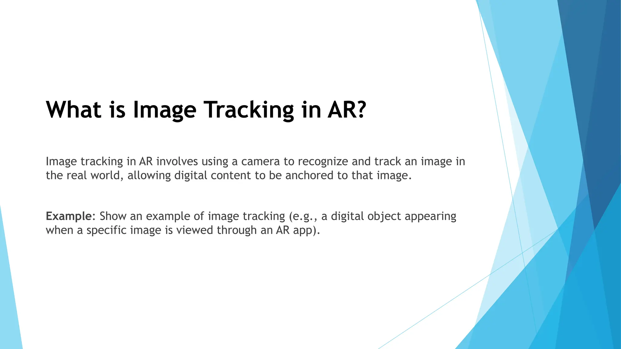 What is Augmented Reality Image Tracking | PPT