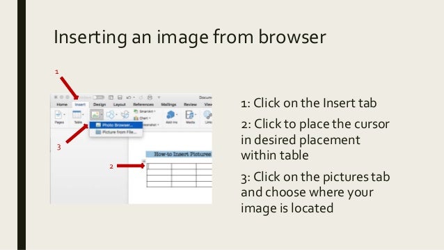 How To Insert Images Into A Table Using Word How To Insert Images Into A Table Using Word