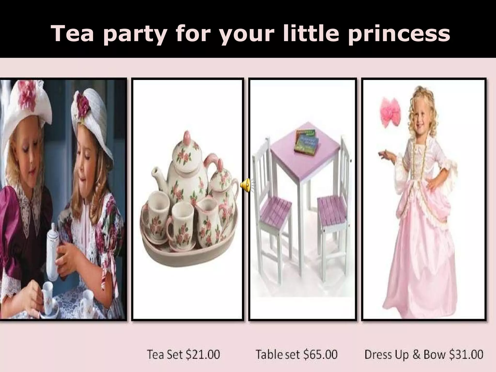 Tea party for your little princess