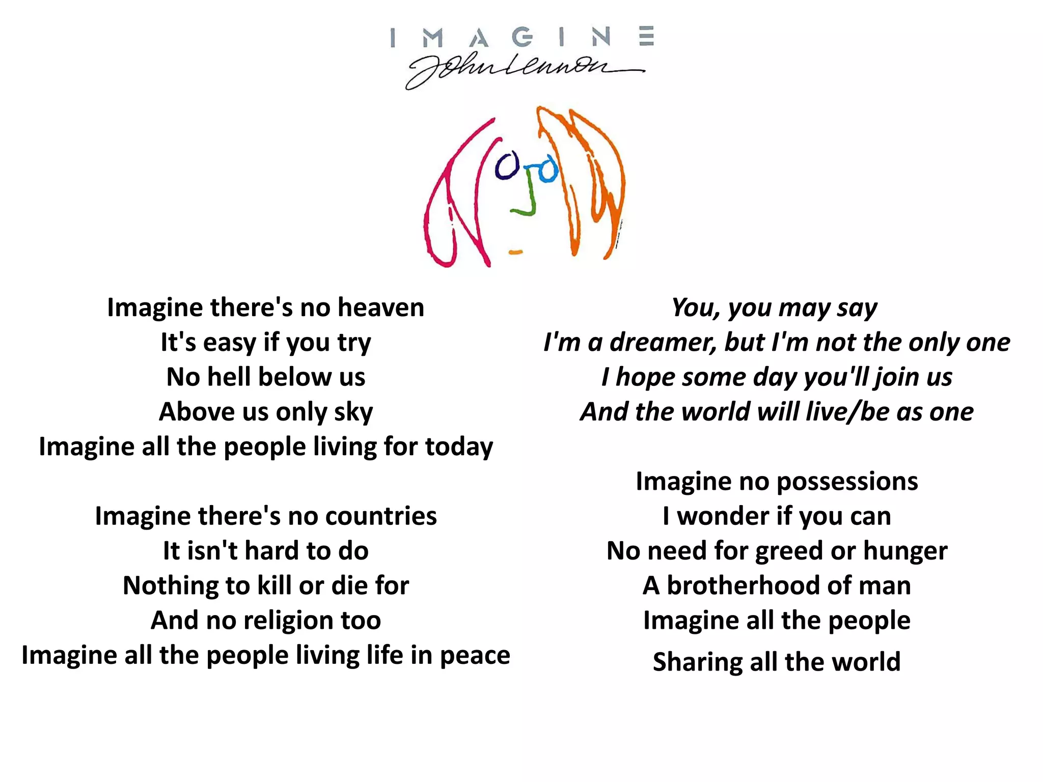 Imagine - John Lennon | PDF
